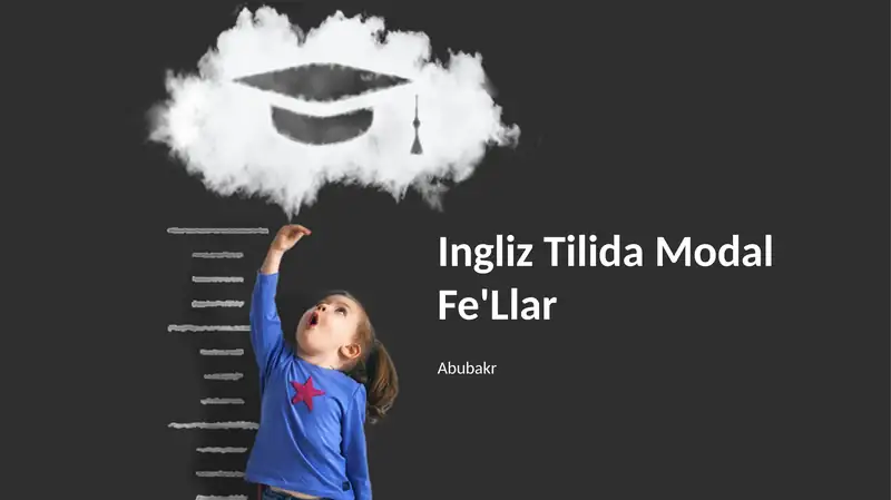 Ingliz Tilida Modal Fe'Llar
