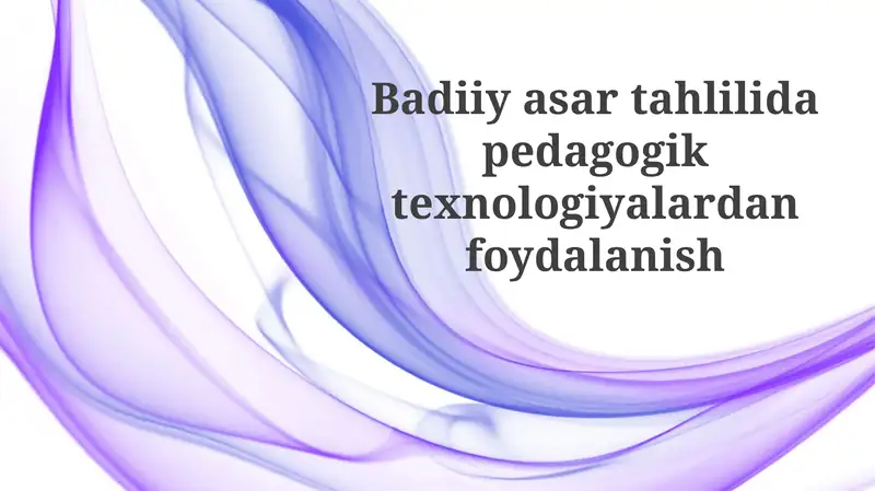 Interaktiv Adabiyot Tahlil Qullari