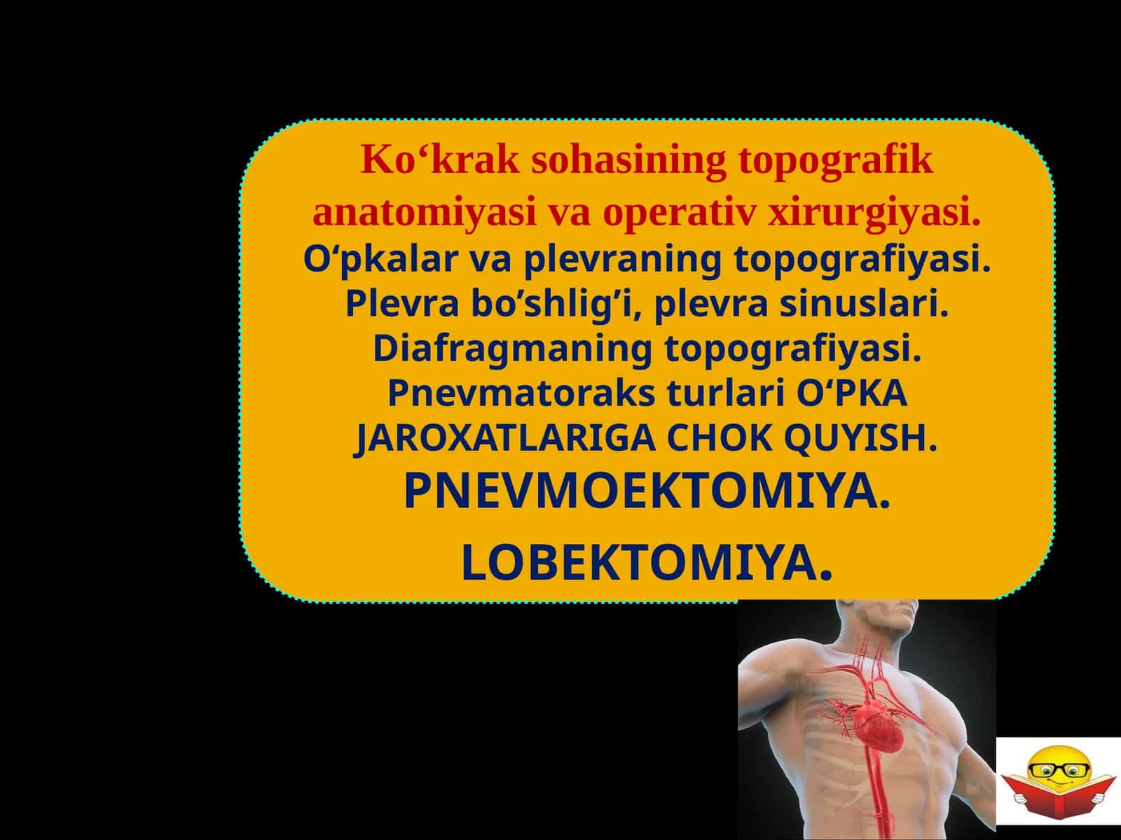 KO'KRAK QAFASI TOPOGRAFIK ANATOMIYASI