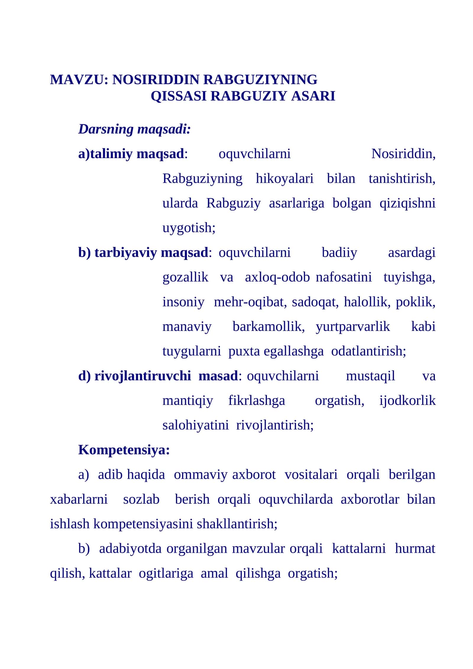 NOSIRIDDIN RABGUZIYNING QISSASI RABGUZIY ASARI