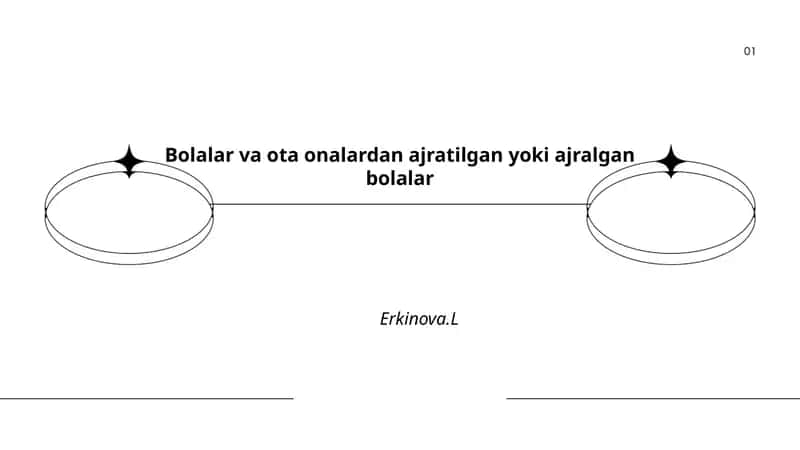 Bolalar va ota onalardan ajratilgan yoki ajralgan bolalar - Erkinova.L