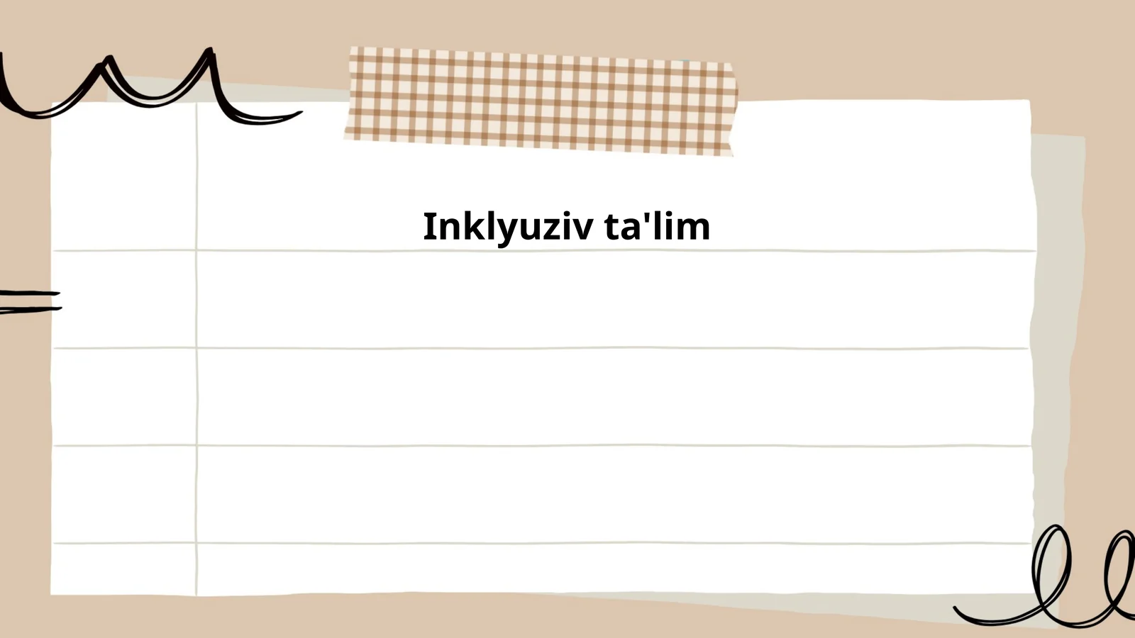 Inklyuziv ta'lim