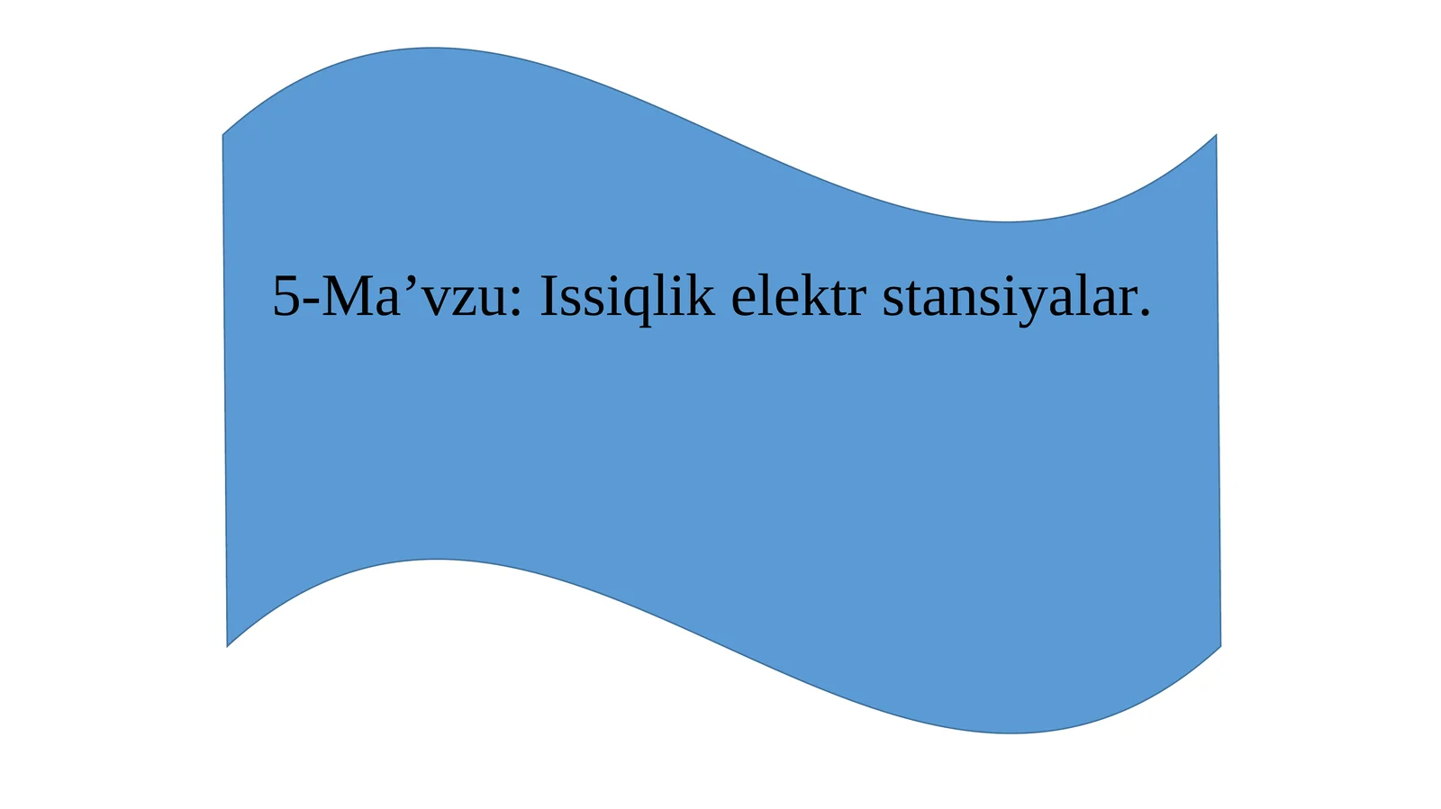 Issiqlik elektr stansiyalar