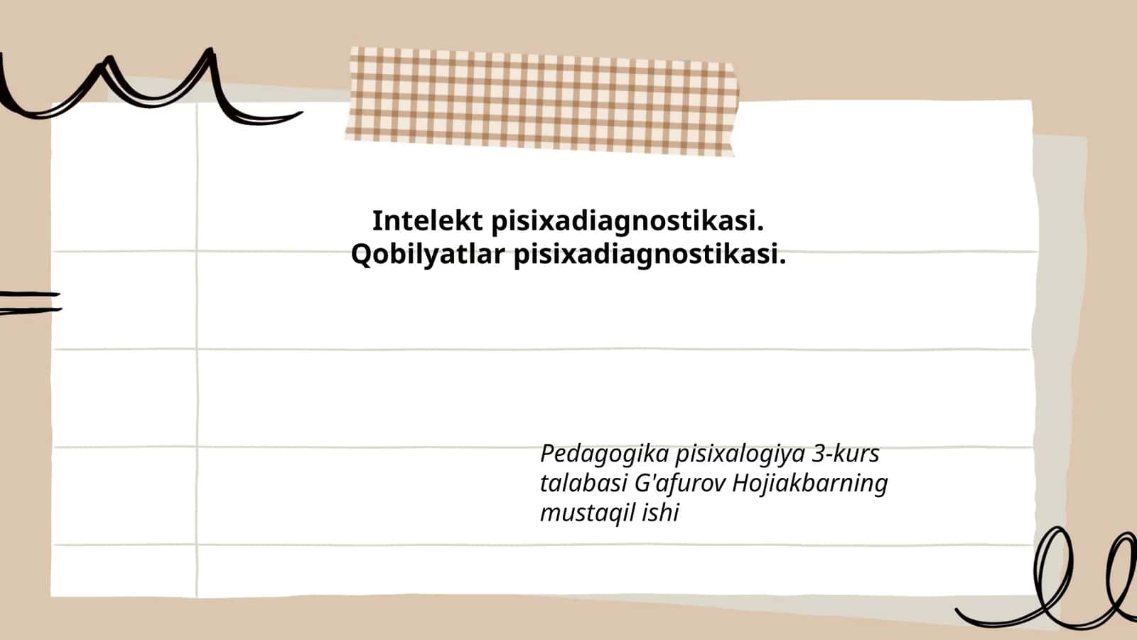 Intellektual qobiliyatlarni baholash usullari