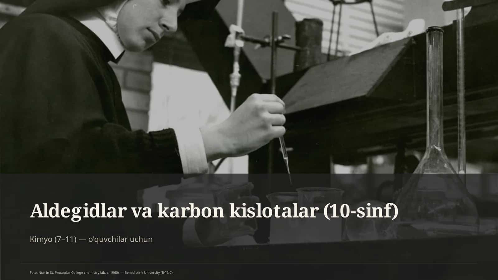 Aldegidlar va karbon kislotalar (10-sinf)