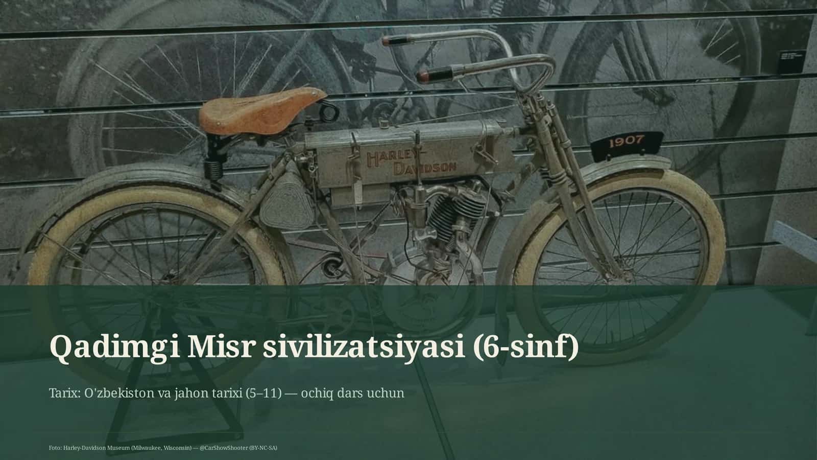 Qadimgi Misr sivilizatsiyasi (6-sinf)