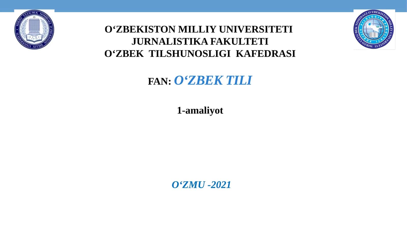 O‘ZBEKISTON – YAGONA VATAN