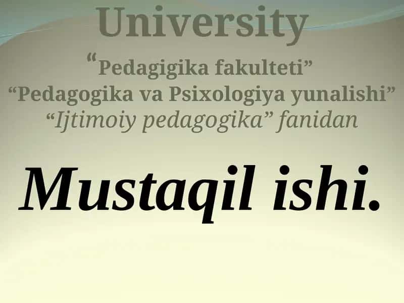 Ijtimoiy pedagogikada me'yordan chekinish