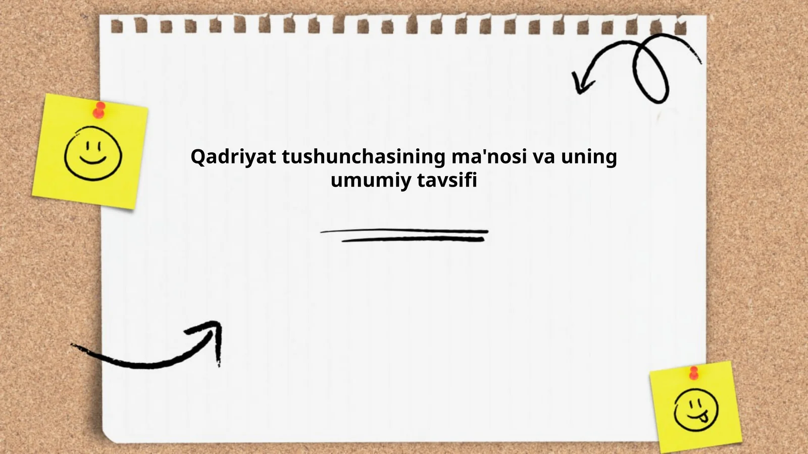 Qadriyat tushunchasining ma'nosi va uning umumiy tavsifi