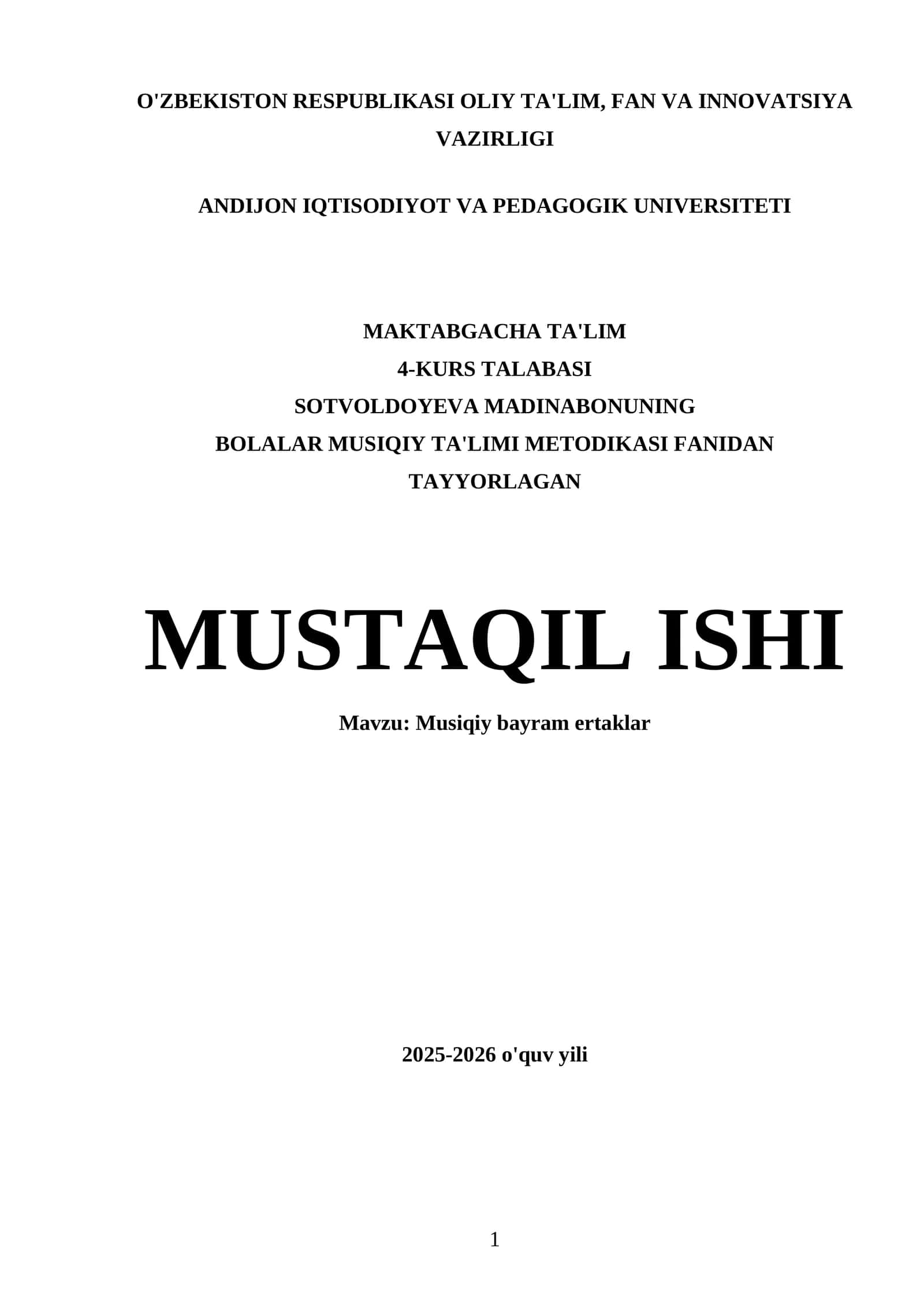 Musiqiy bayram ertaklar