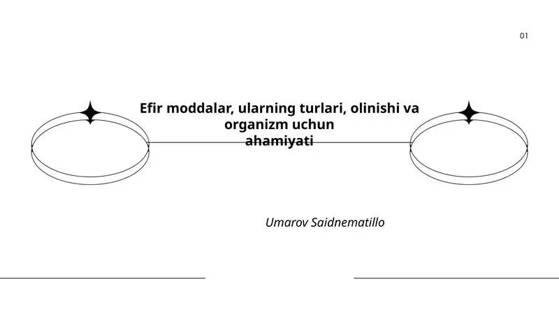 Efir moddalar haqida umumiy tushuncha