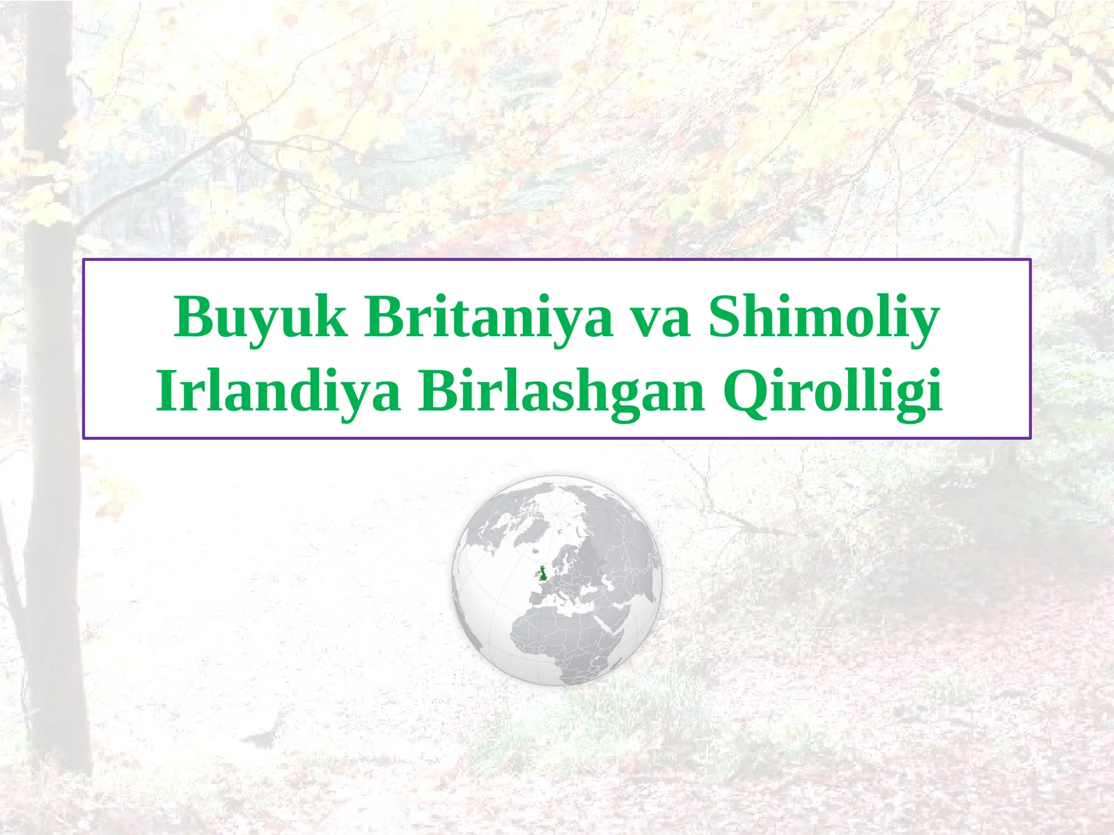 Buyuk Britaniya va Shimoliy Irlandiya Birlashgan Qirolligi