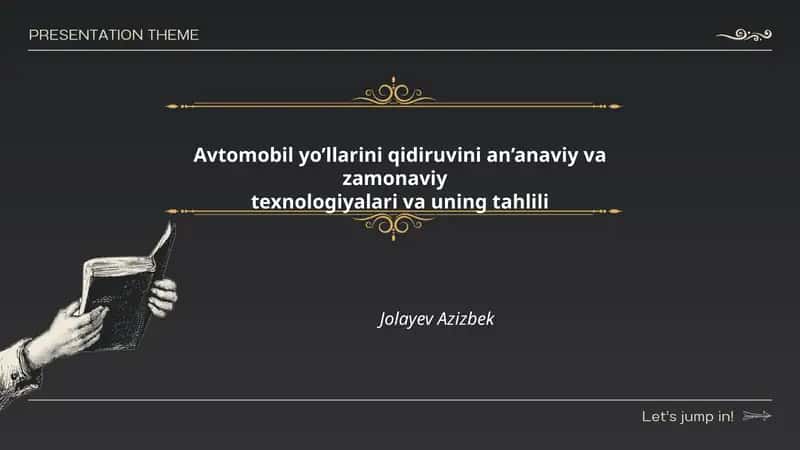 Avtomobil yo’llarini qidiruvini an’anaviy va zamonaviy texnologiyalari va uning tahlili