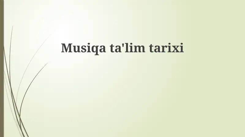 Musiqata'limtarixi