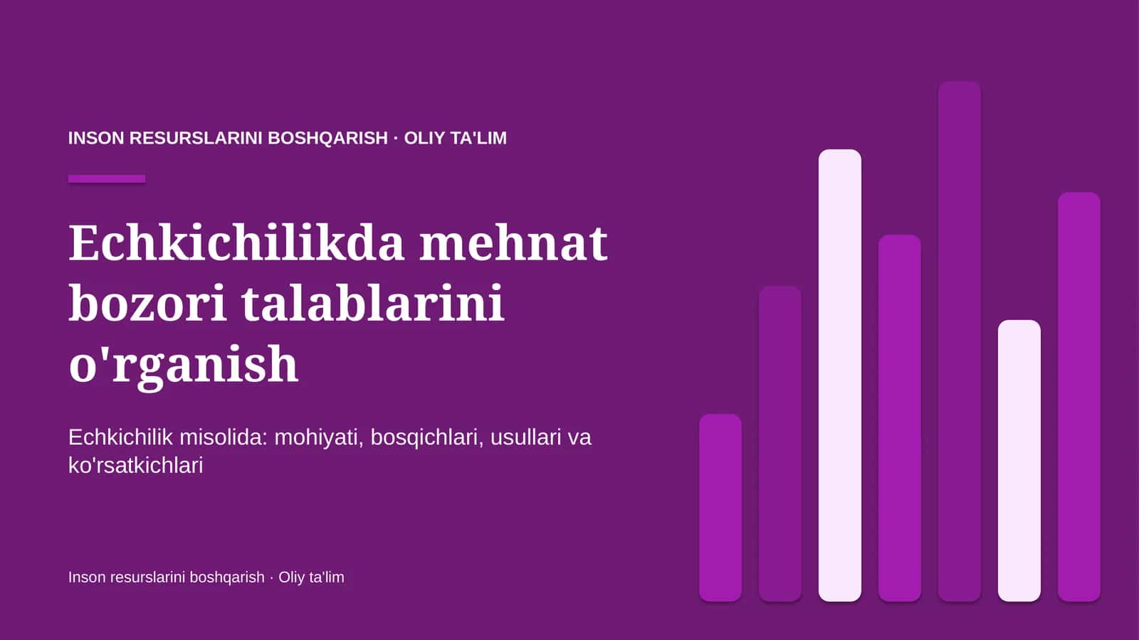 echkichilikda mehnat bozori talablarini o'rganish 3118