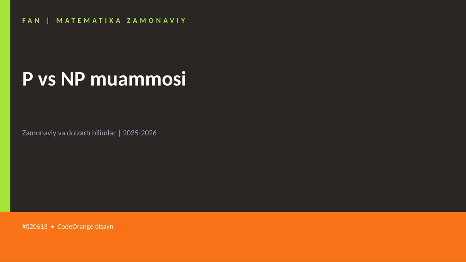 Matematika Zamonaviy