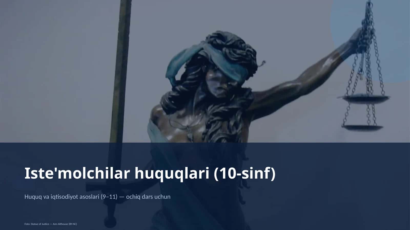 Iste'molchilar huquqlari (10-sinf)