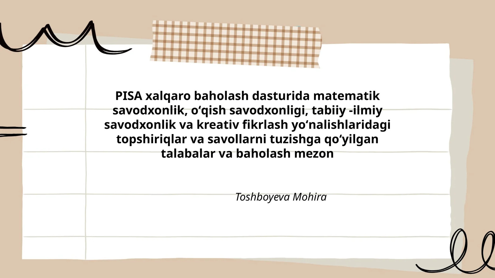 PISA xalqaro baholash dasturi