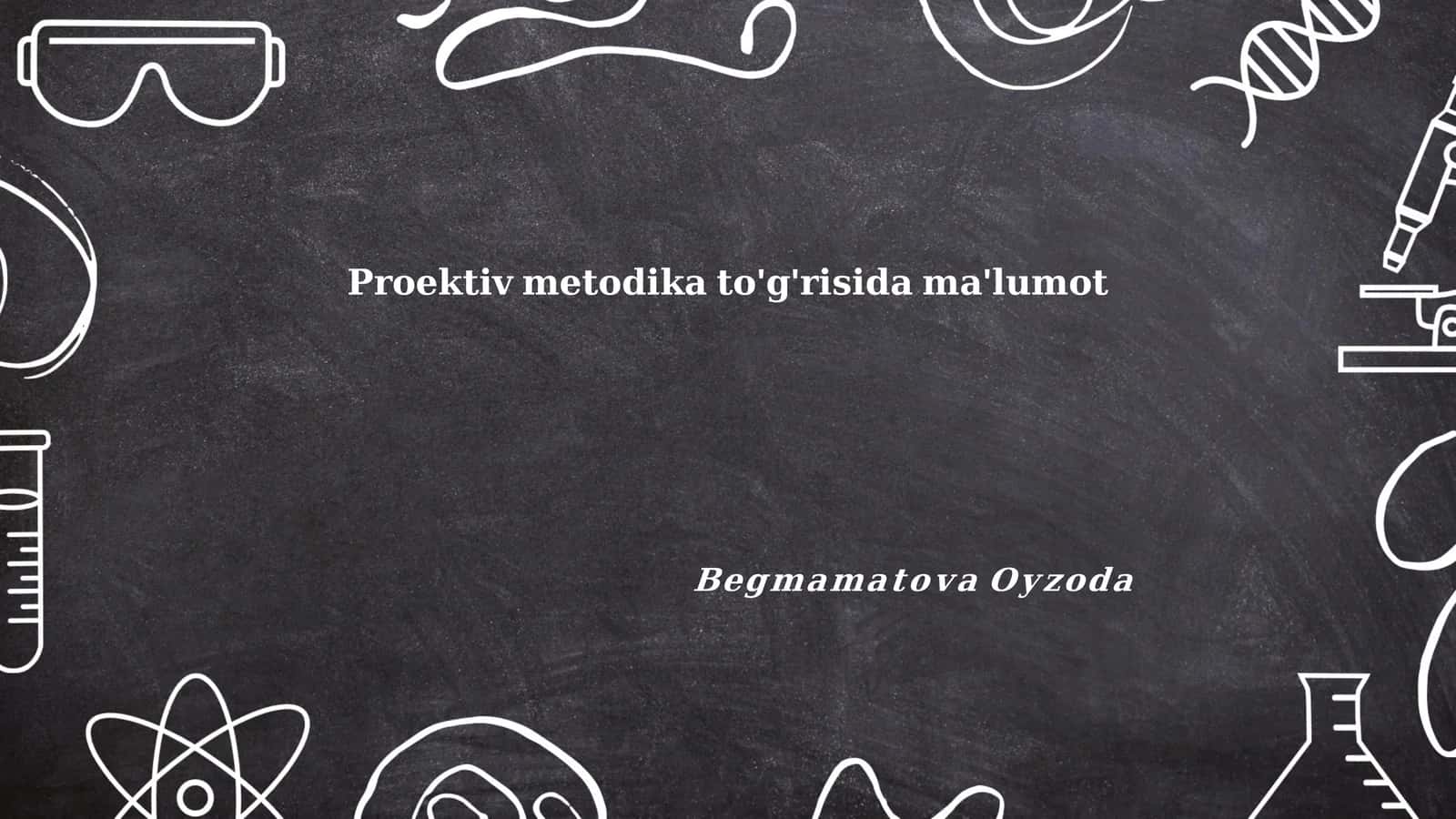 Proektiv metodika to'g'risida ma'lumot
