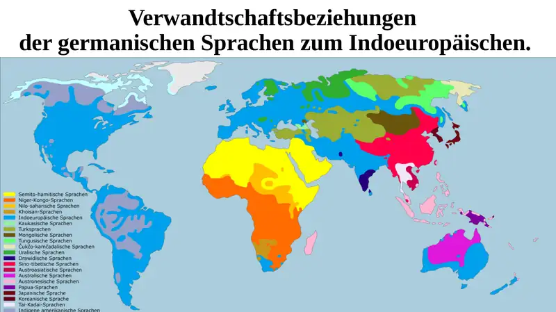 Verwandtschaftsbeziehungender germanischen Sprachen zum Indoeuropäischen