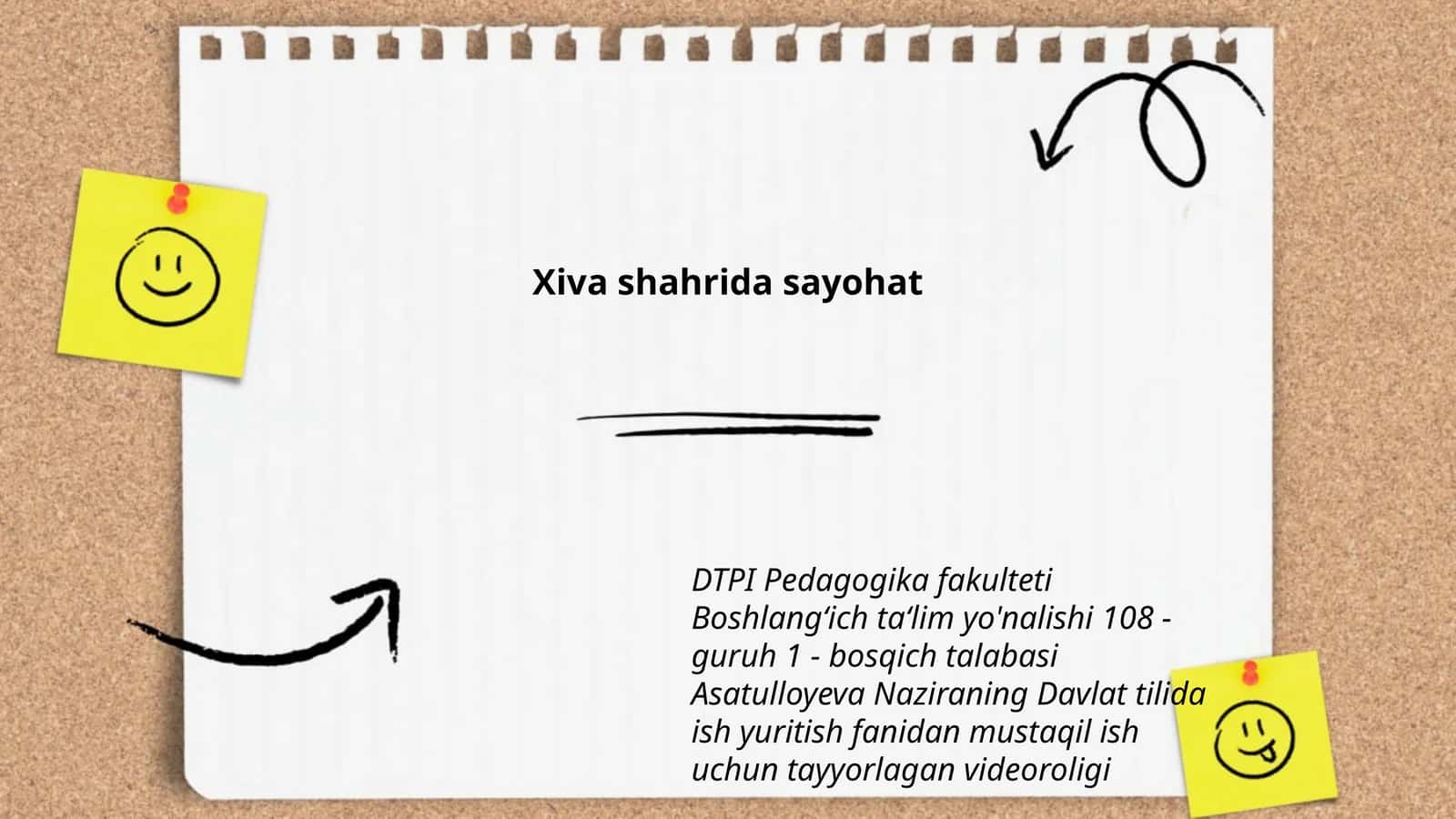 Videorolik ish yuritish fanidan