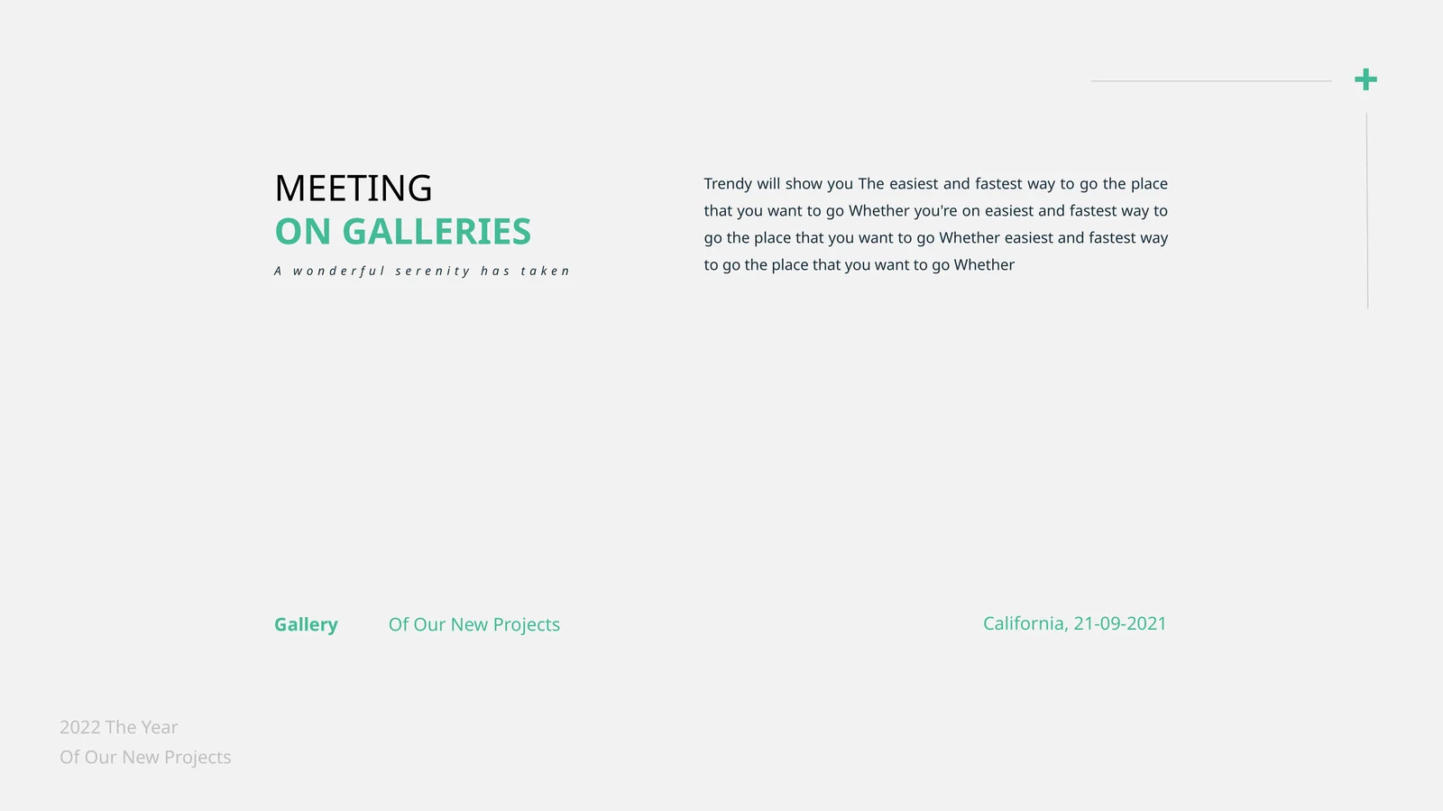 MEETING ON GALLERIES
