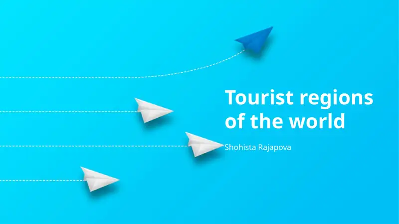 Tourist regions of the world
