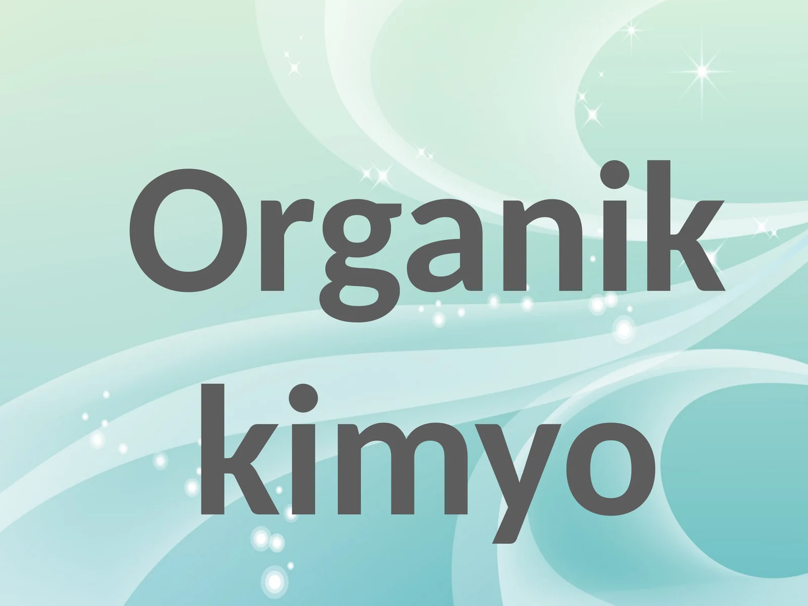 Organic Chemistry
