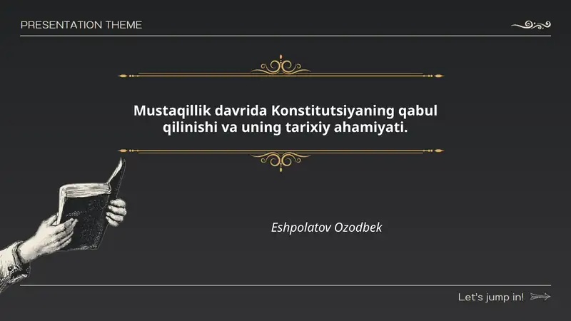 Konstitutsiyaning qabul qilinishi va tarixiy ahamiyati