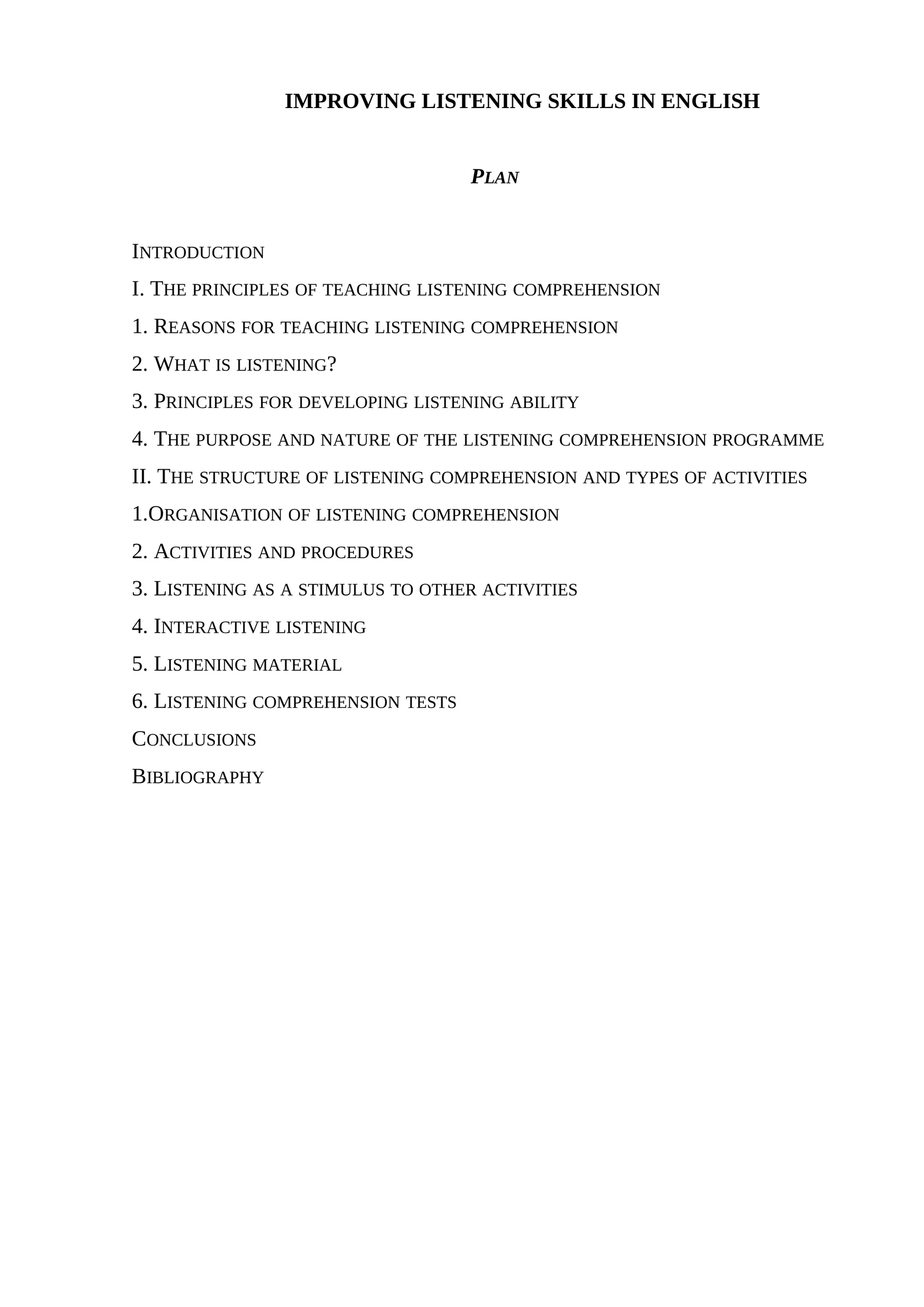 Improving listening skills in English