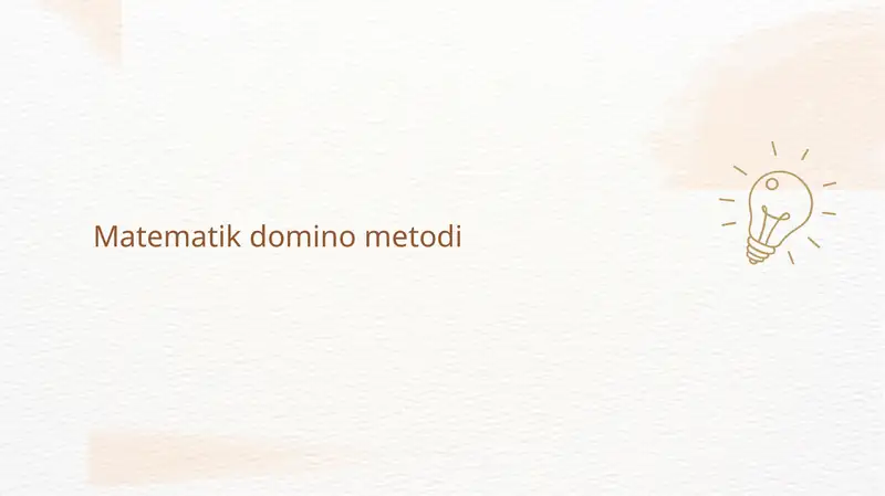 Matematik domino metodi