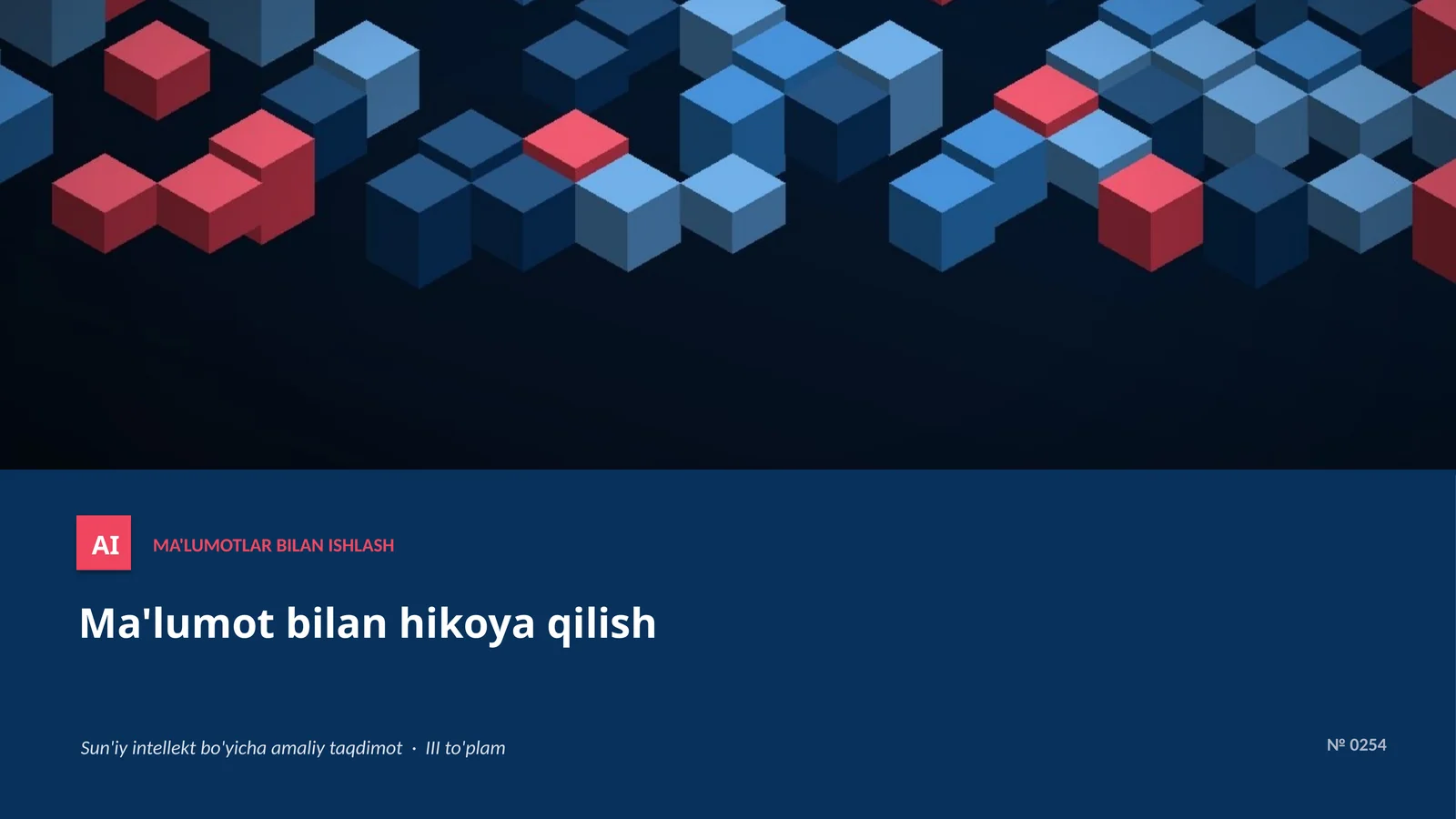 Ma'lumotlar Bilan Ishlash