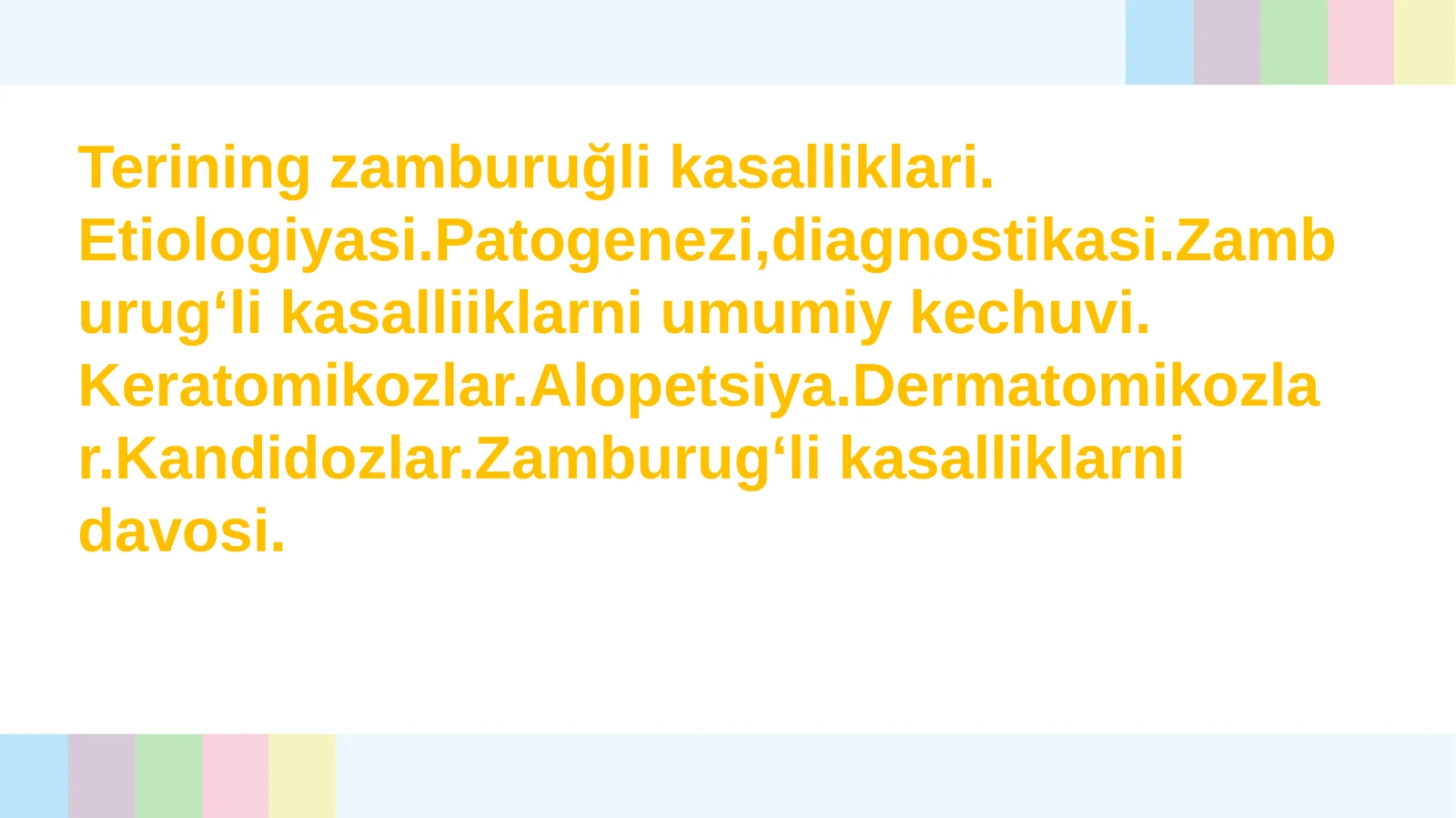Terining zamburug'li kasalliklari