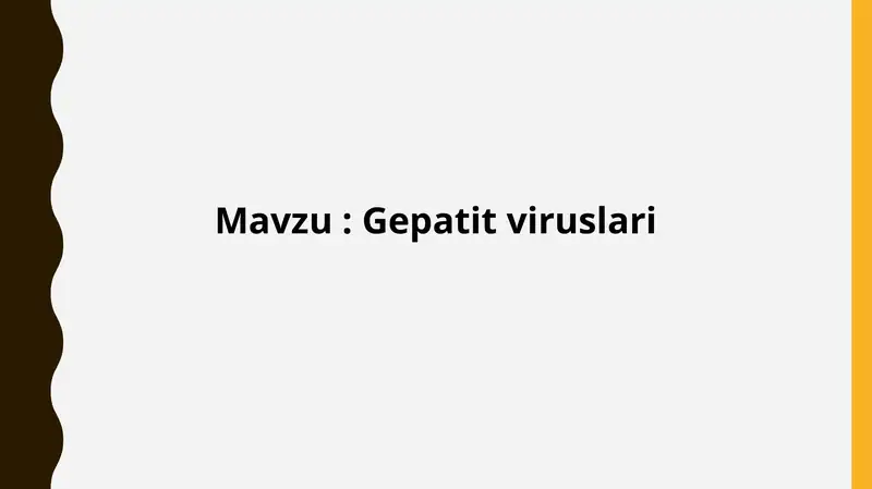 Gepatit viruslari