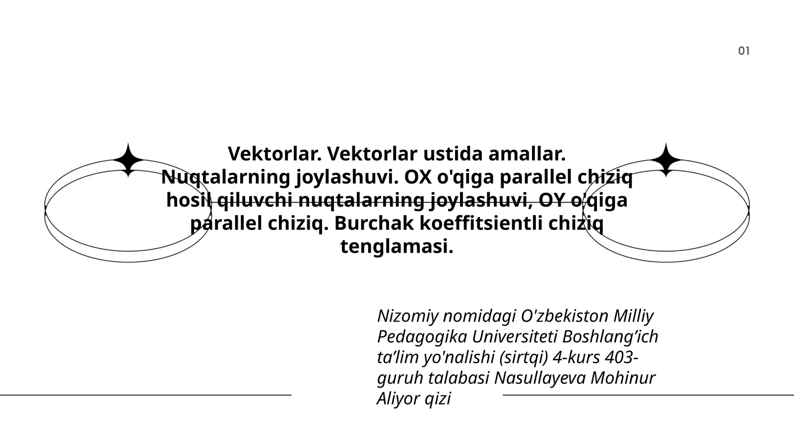 Vektorlar. Vektorlar ustida amallar