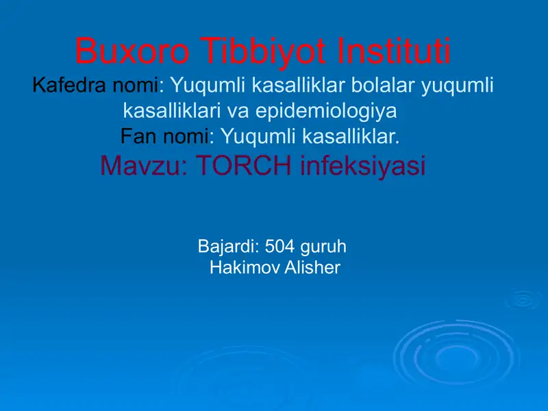 Yuqumlikasalliklar