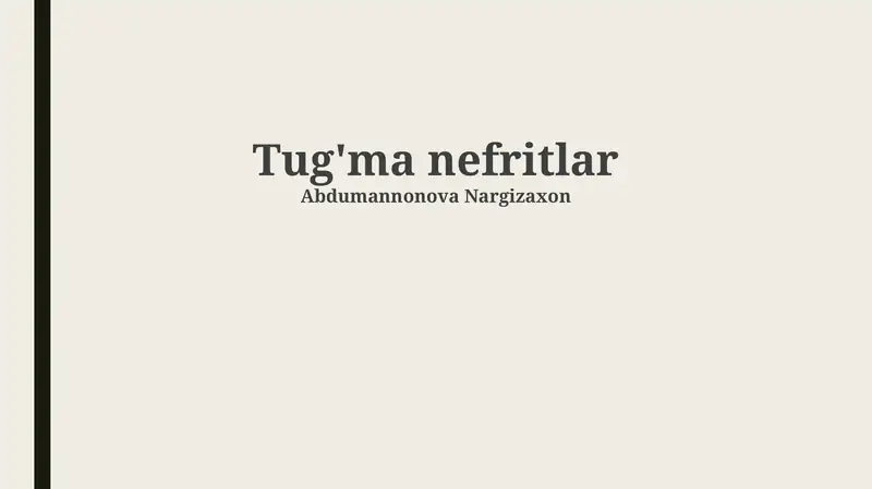 Tug'ma nefritlar