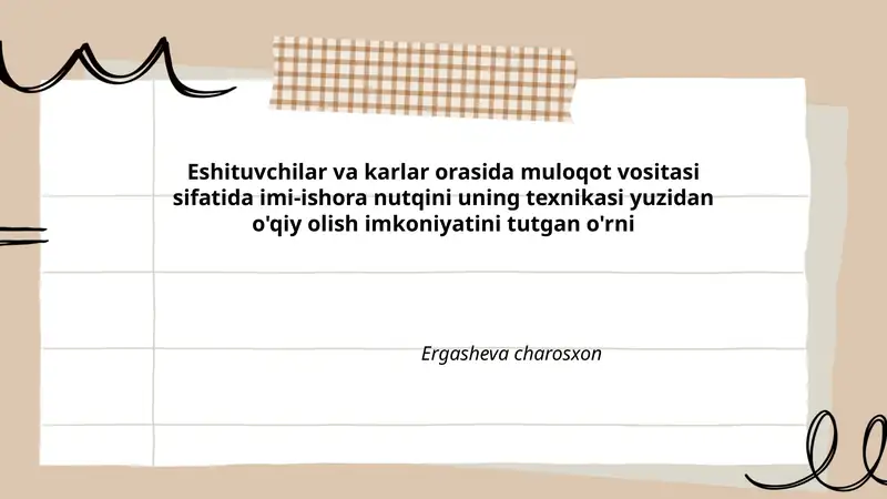 Ergasheva charosxon