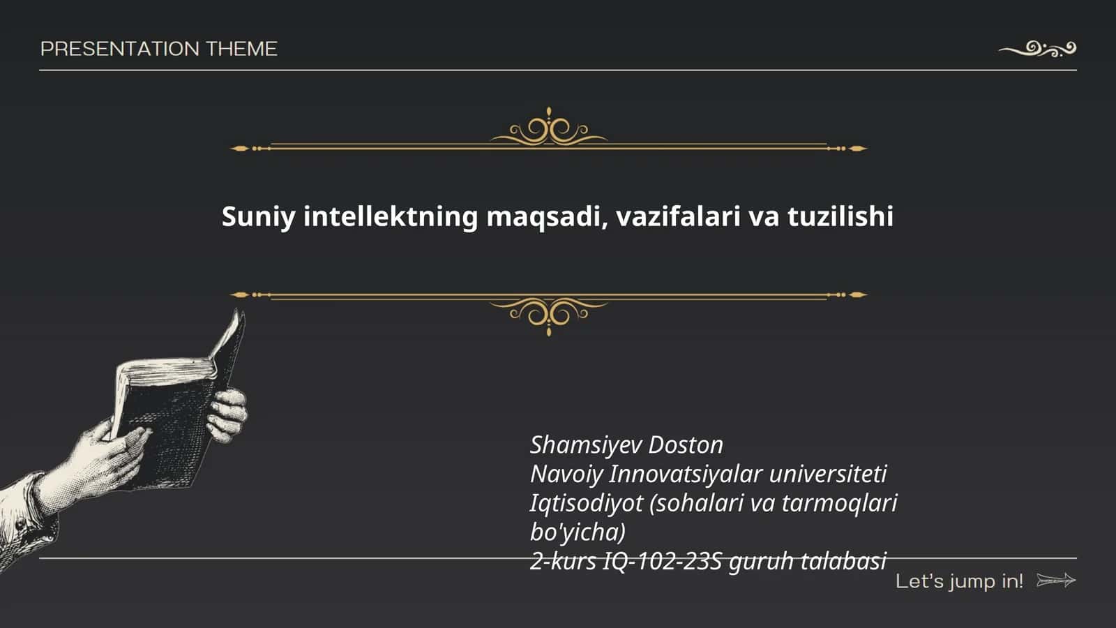 Suniy intellektning maqsadi, vazifalari va tuzilishi