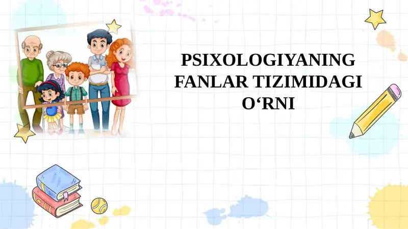 Psixologiyaning fanlar tizimidagi o‘rni