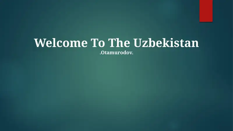 Important Cities of Uzbekistan