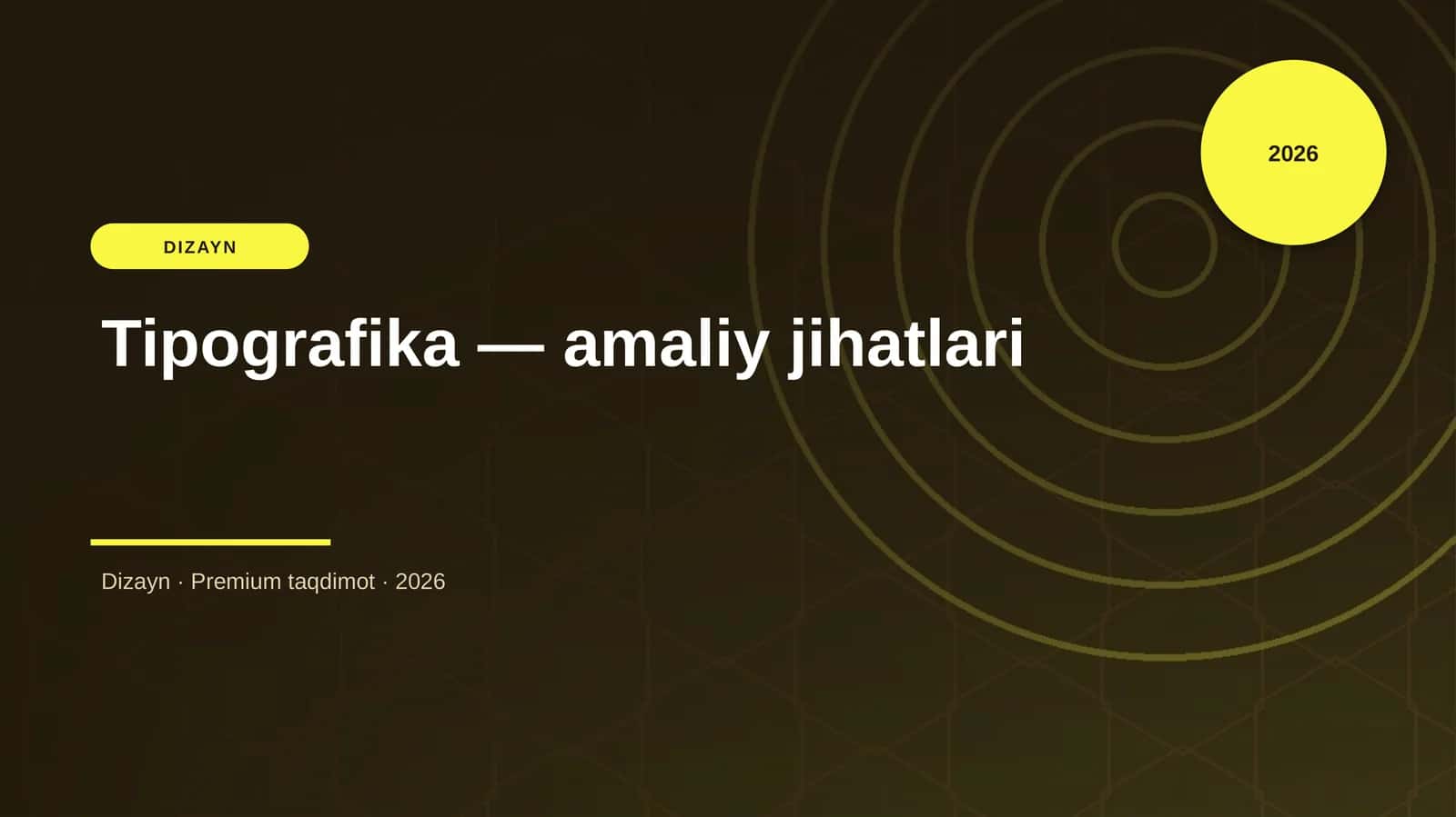 Tipografika — Amaliy Jihatlari
