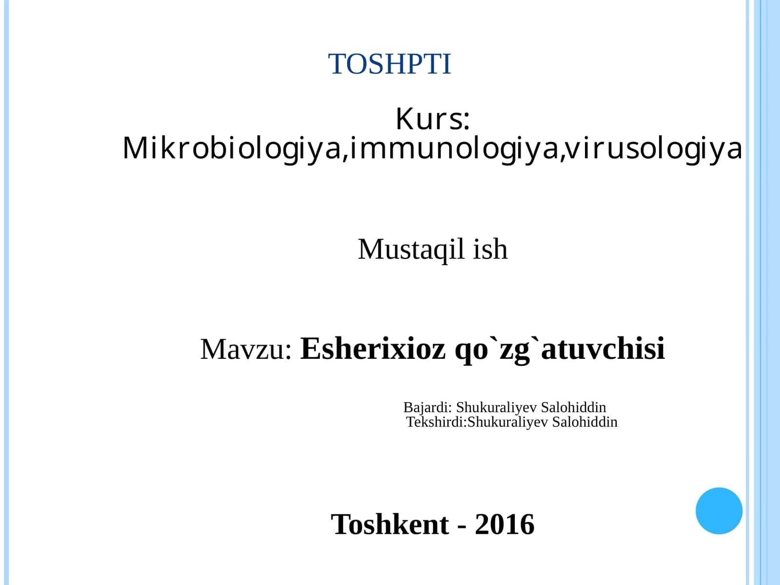 TOSHPTI