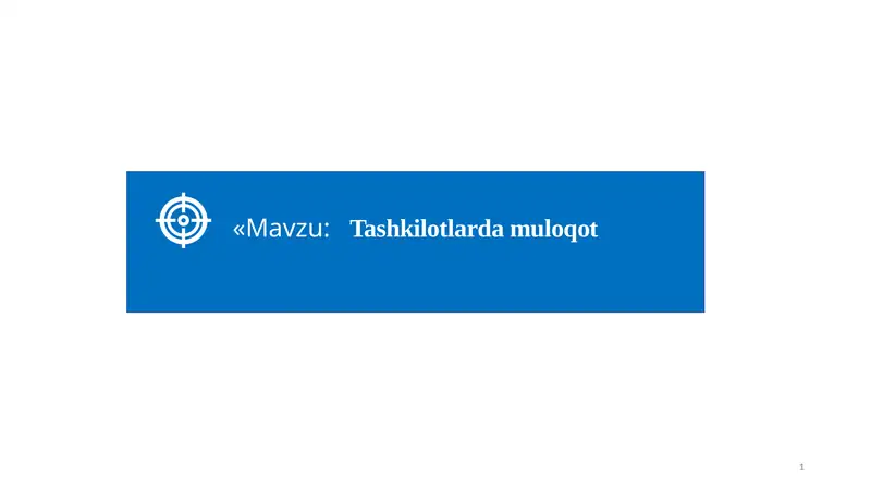 Muloqot modeli
