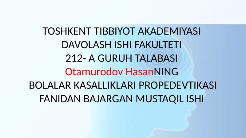 IMMUNITET HAQIDA TUSHUNCHA
