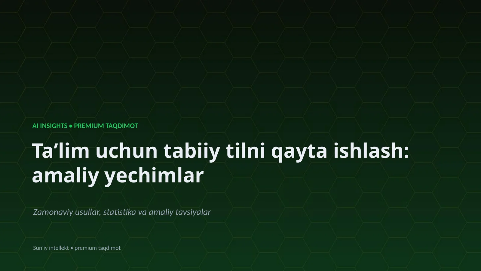 Premium Taqdimot