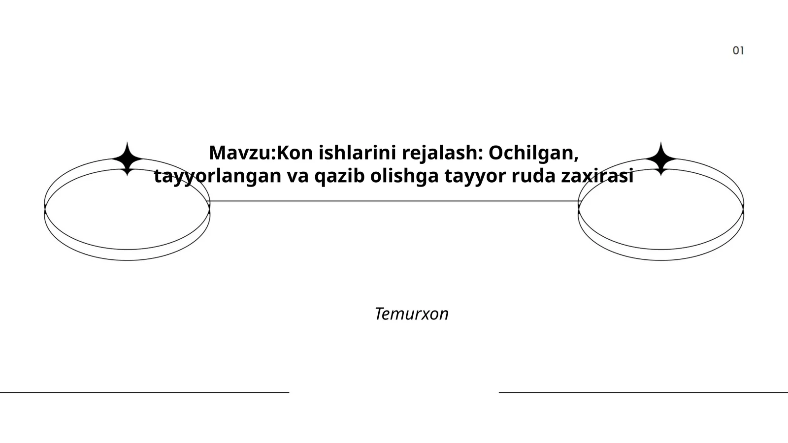 Kon ishlarini rejalash: Ochilgan, tayyorlangan va qazib olishga tayyor ruda zaxirasi