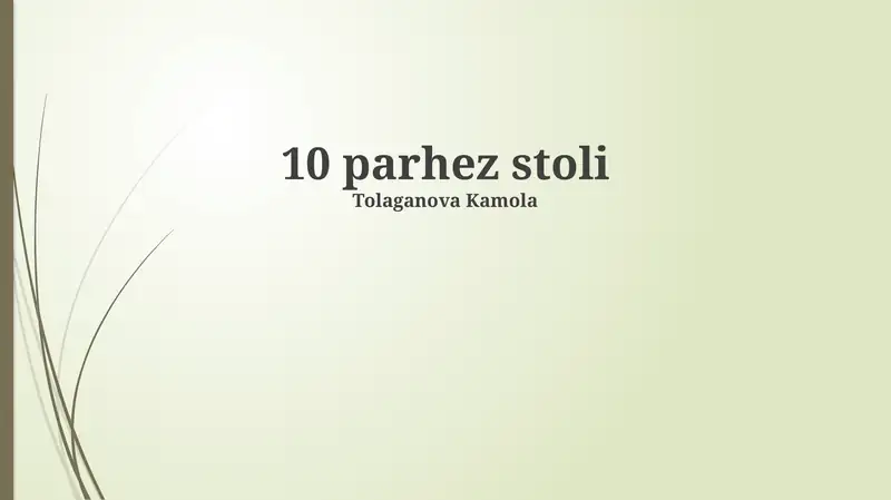 10 parhez stoli