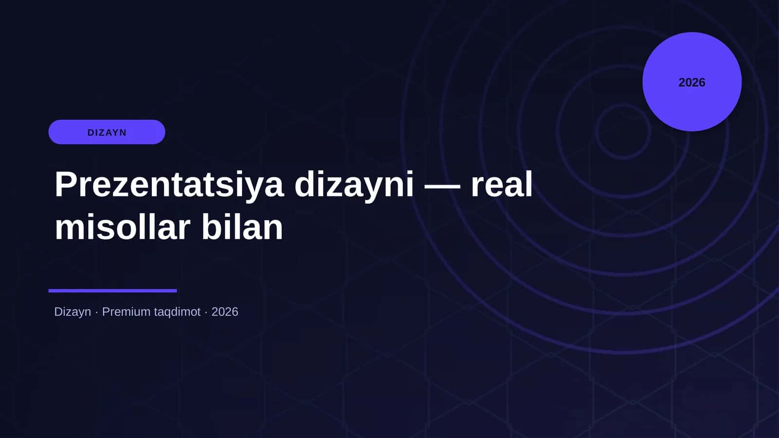 Prezentatsiya dizayni — real misollar bilan