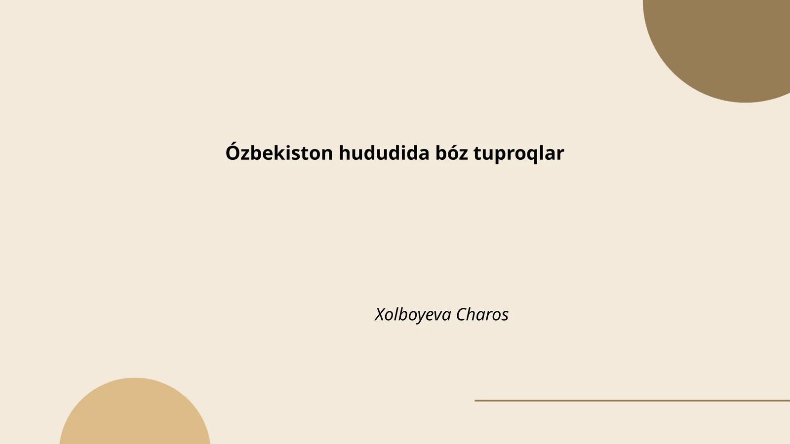 Bóz tuproqlar